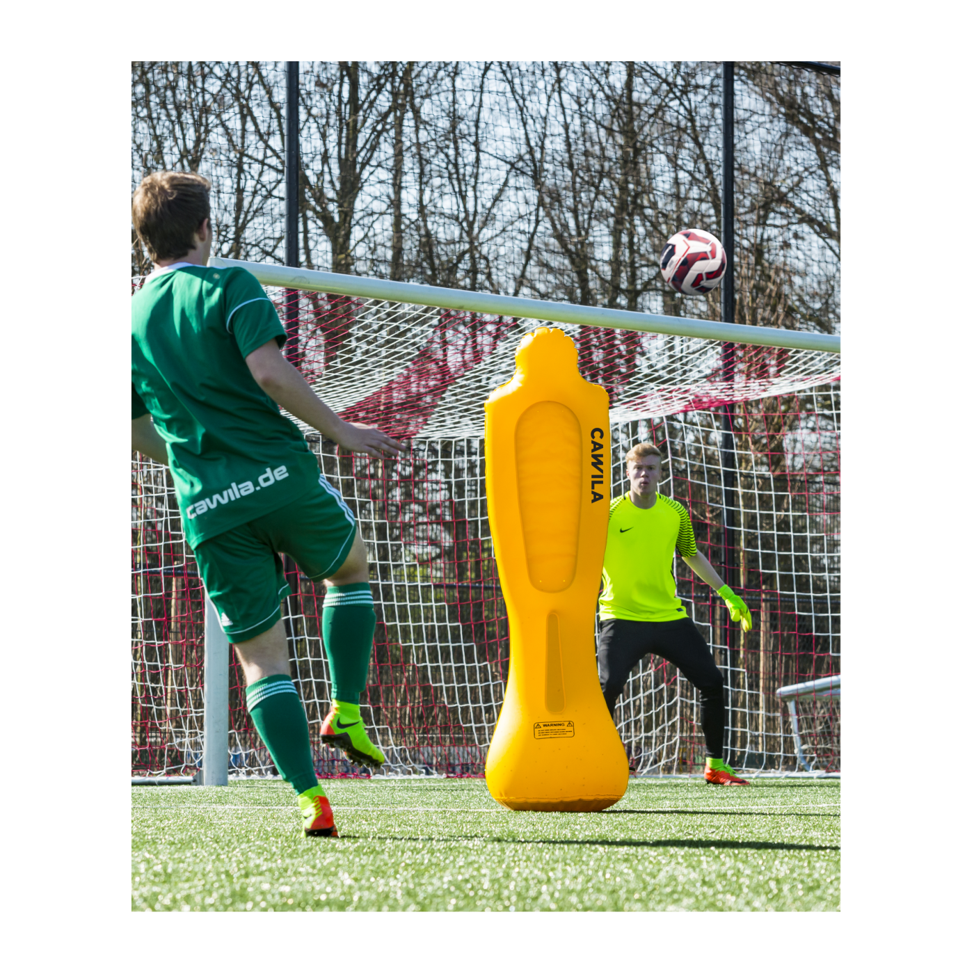 Cawila LIGA Airdummies | 5er Set | 1,85 | Gelb | Inkl. Tasche und Pumpe