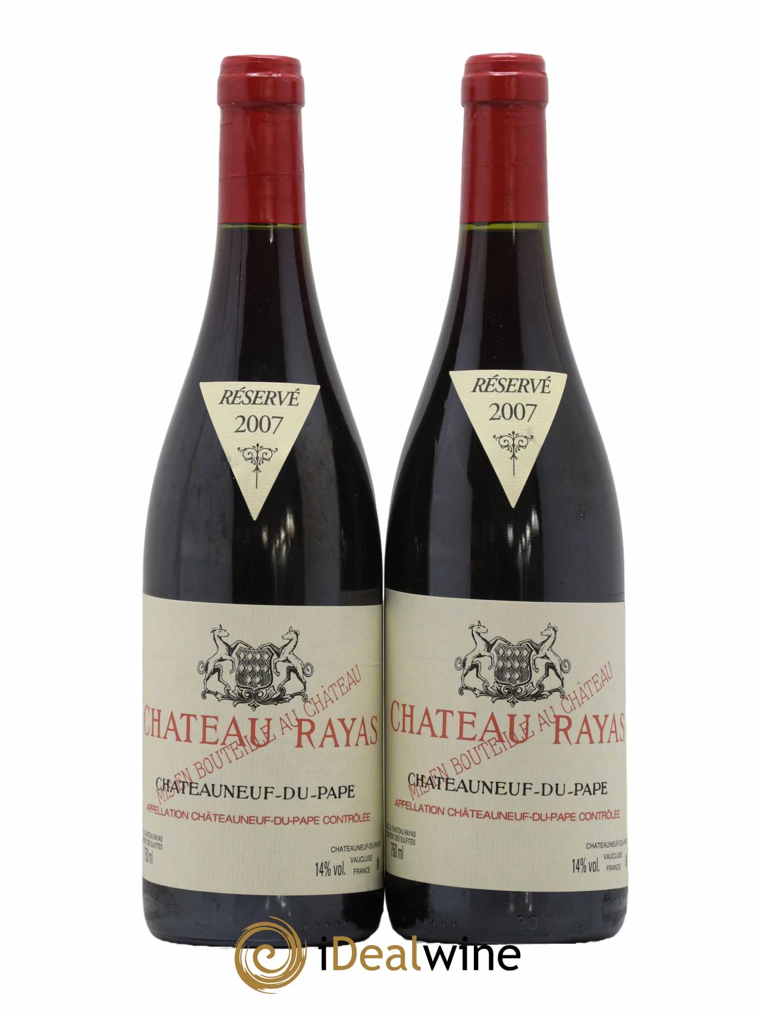 Châteauneuf-du-Pape Château Rayas Emmanuel Reynaud  2007 - Lot de 2 Bouteilles