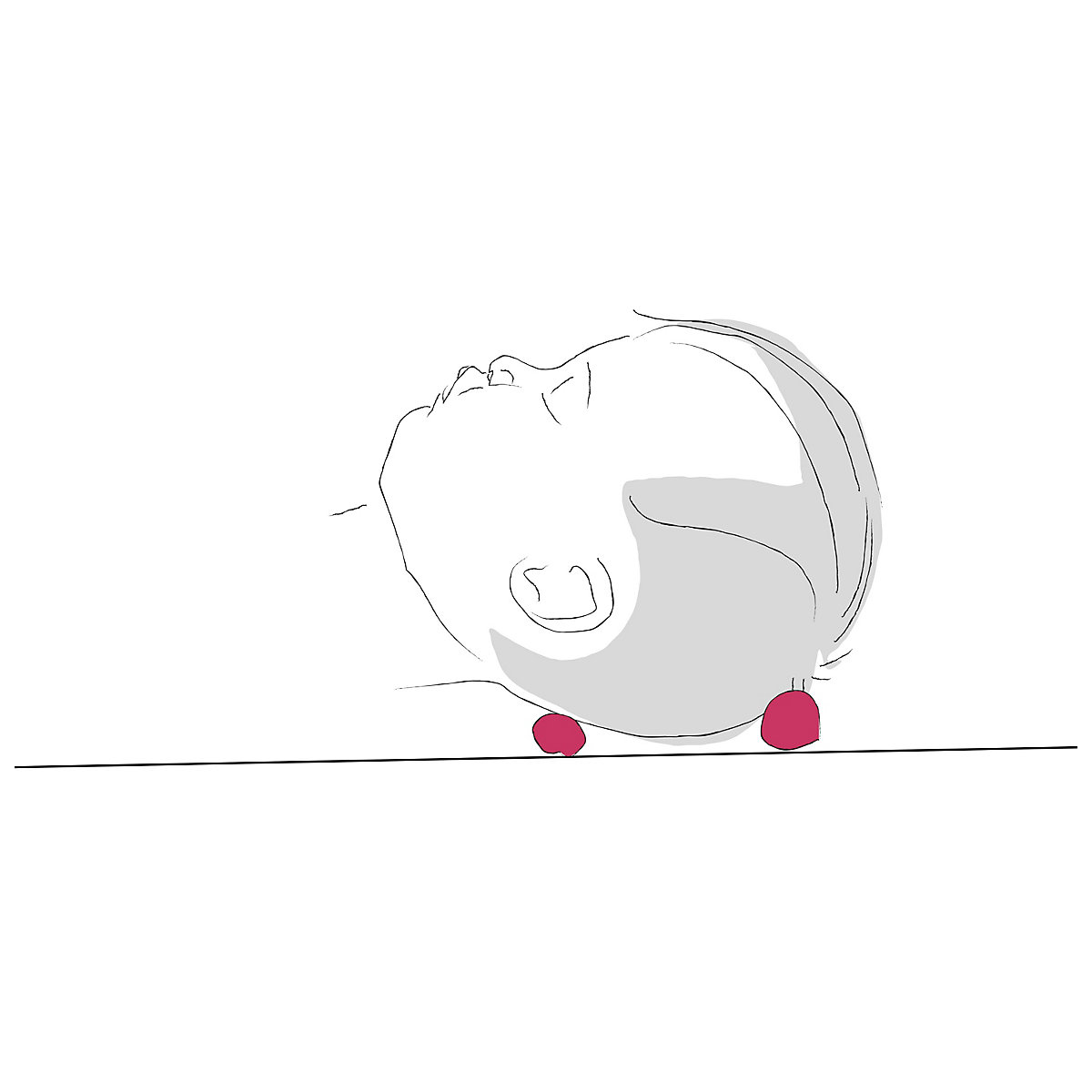 Babykopfschutz Alvibino Kopfkissen