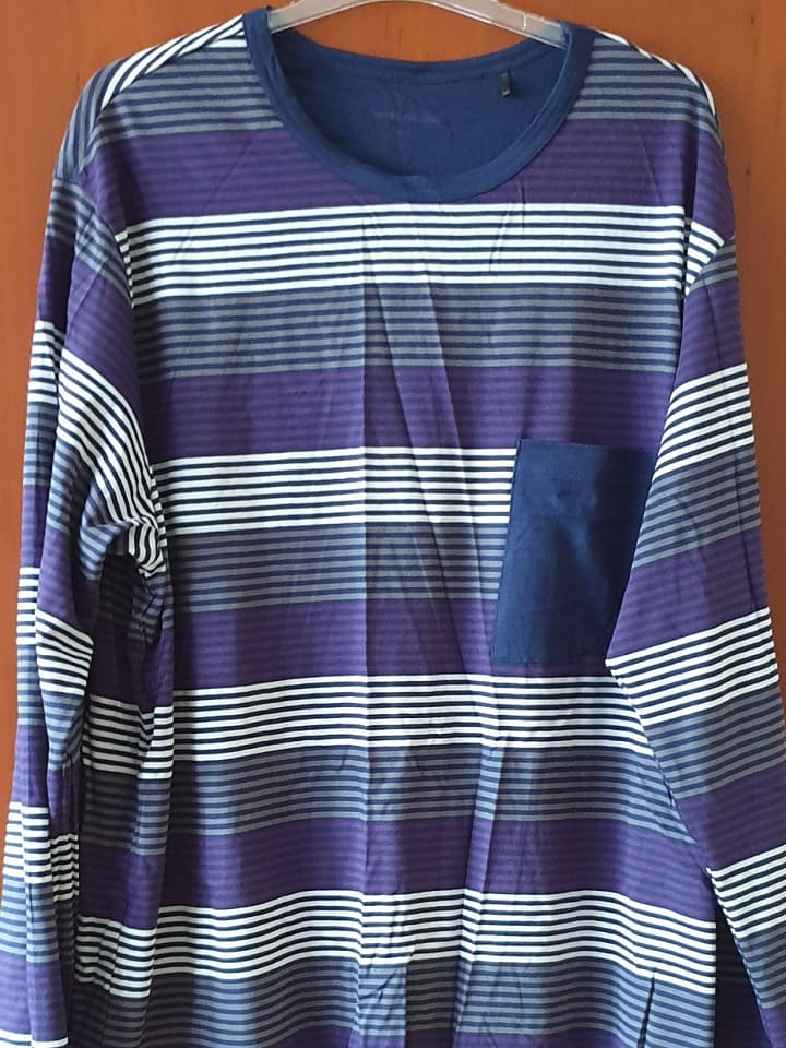 Seidensticker Pyjama in Dunkelblau/ Grau/ Lila günstig kaufen 54