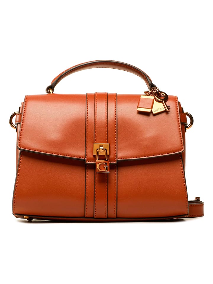 Guess Henkeltasche in Cognac - (B)23 x (H)18 x (T)9 cm günstig kaufen onesize