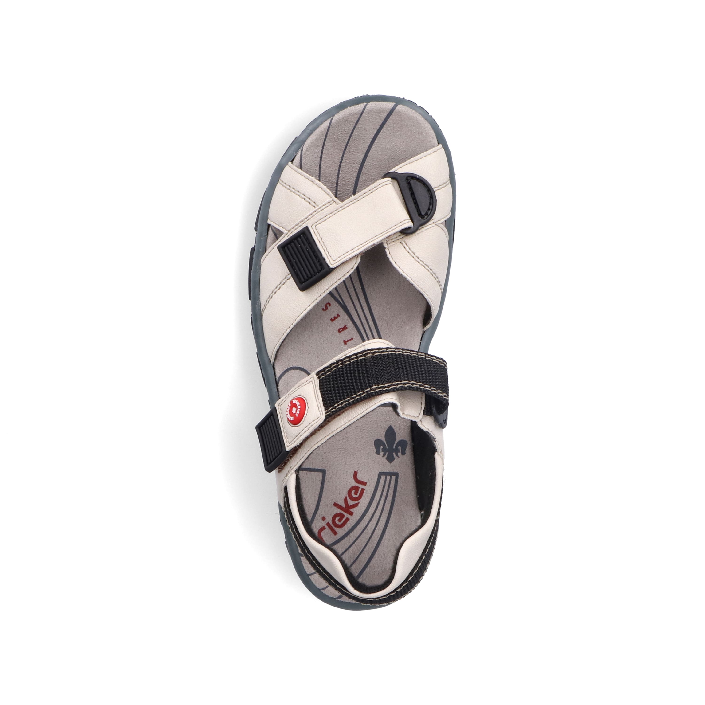 Rieker Damen Trekkingsandalen perlweiß