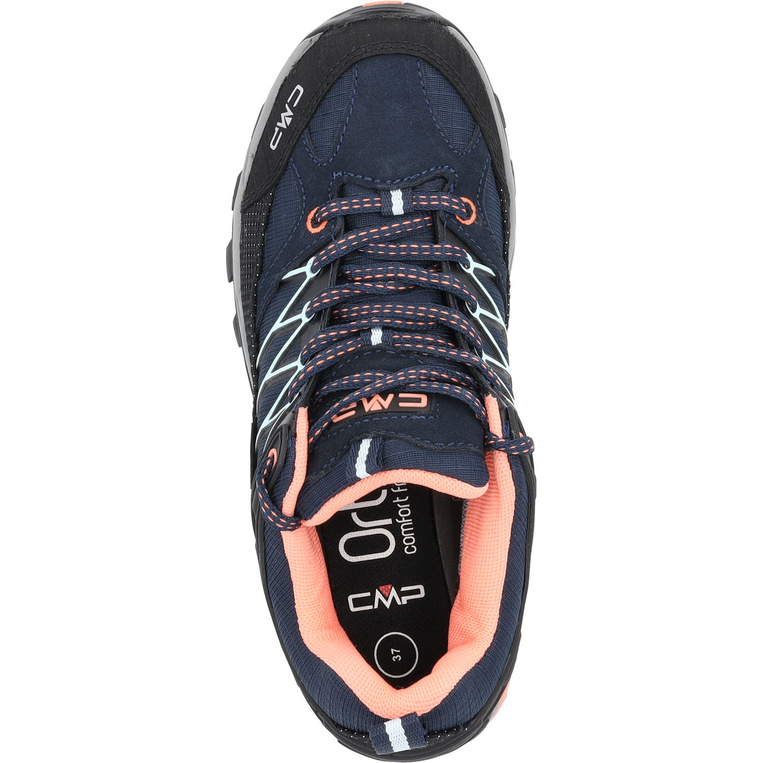CMP Rigel 3Q54456, Trekkingschuhe, Damen, Blau (Blue-Giada-Peach)