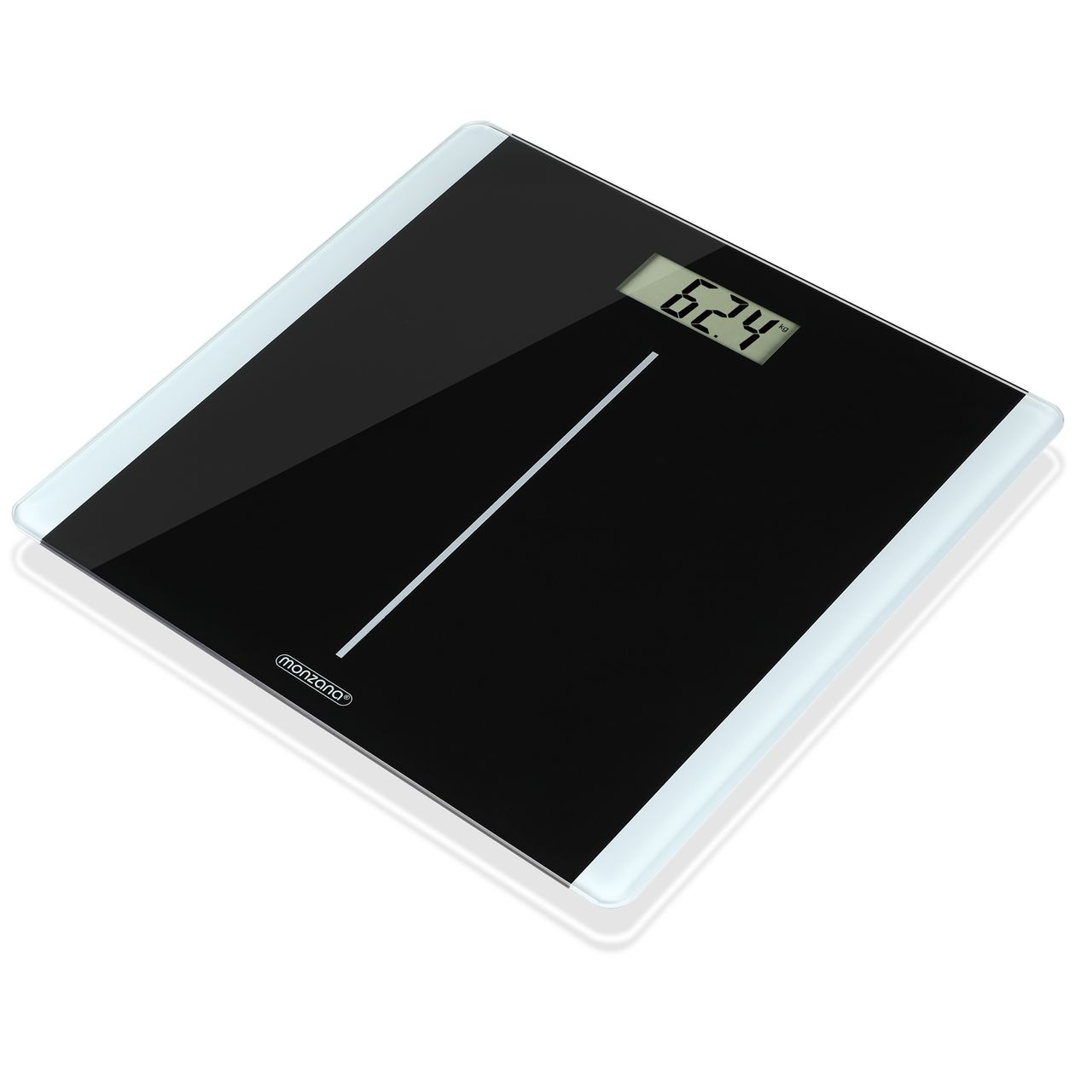 Monzana Digitale Personenwaage mit DMS-Sensorsystem - LCD Display