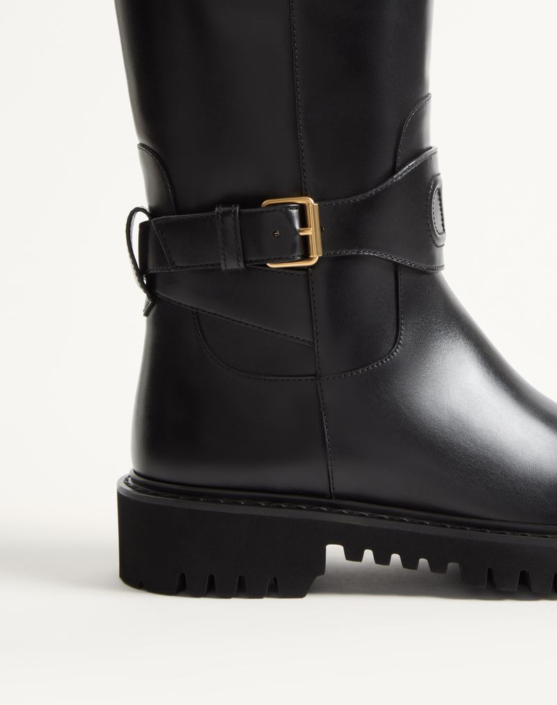 Bota exclusiva VLogo em couro de bezerro 40 mm