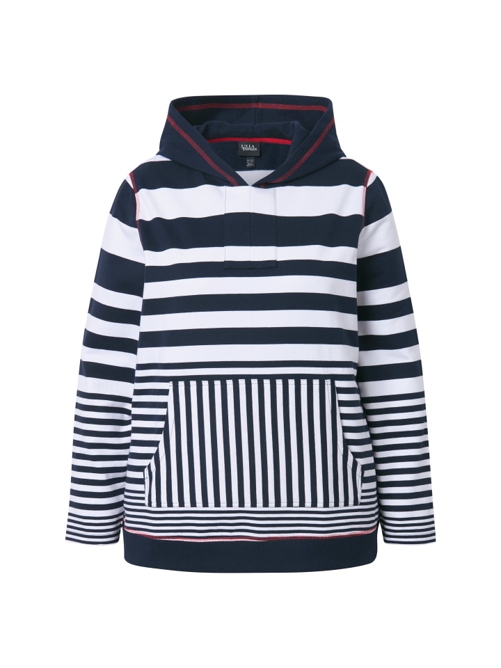 Ulla Popken Hoodie in tintenblau günstig kaufen