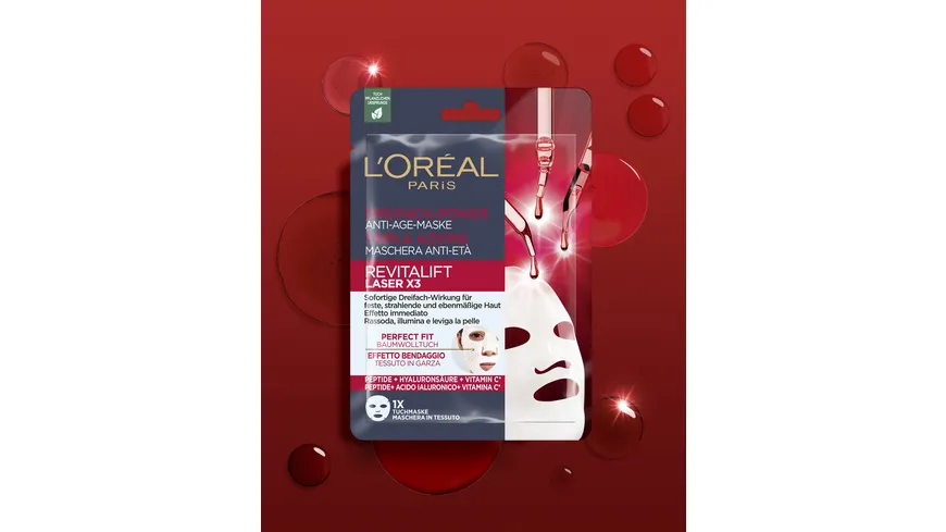 L'Oréal Paris Revitalift Laser X3 Tuchmaske