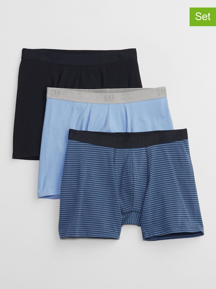 GAP 3er-Set: Unterhosen in Blau/ Hellblau/ Schwarz günstig kaufen