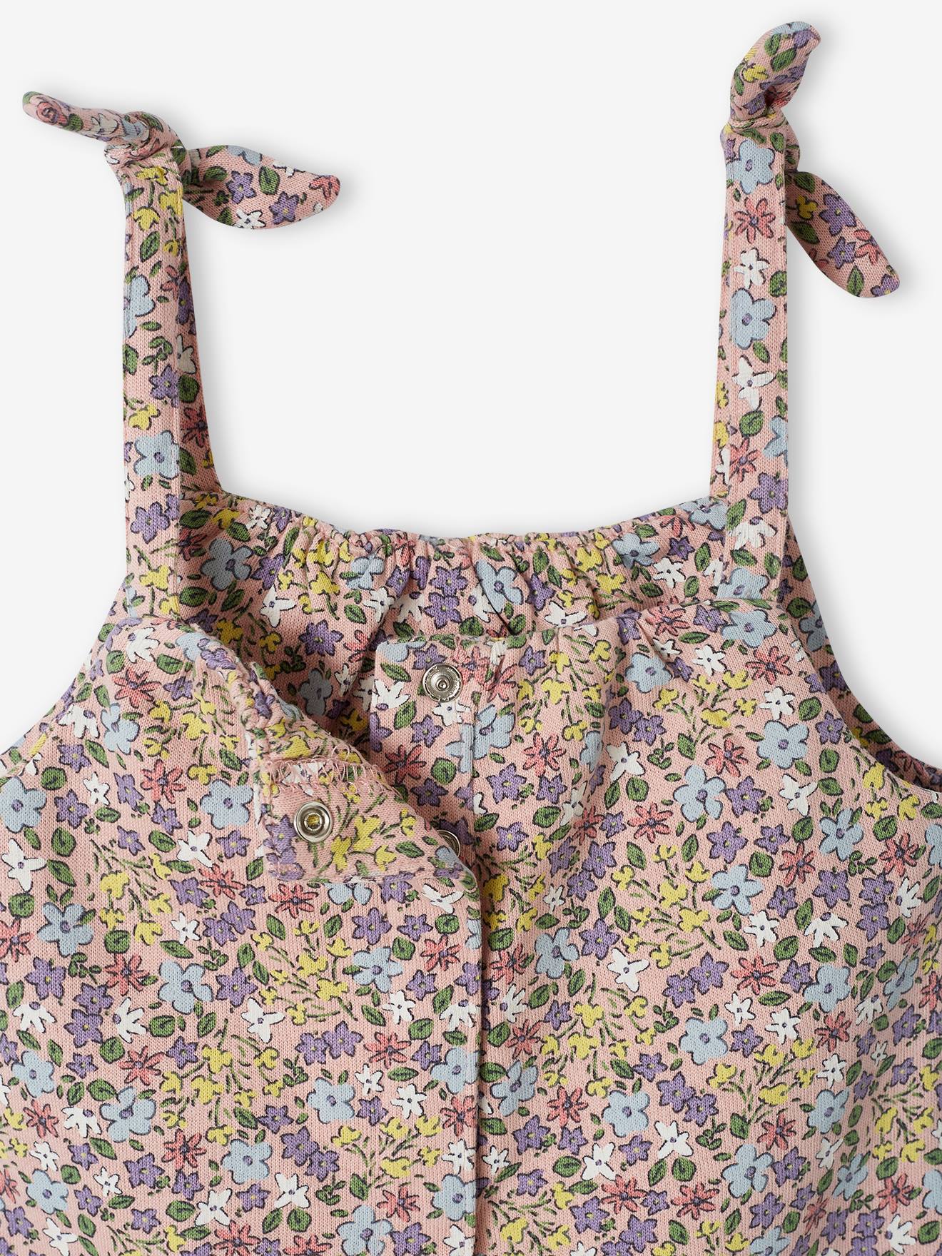 Vertbaudet Mädchen Baby-Set: Overall & Haarband Oeko-Tex - hellrosa