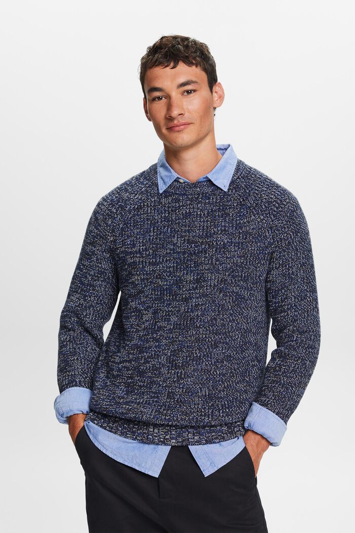 Baumwollpullover aus Rippstrick