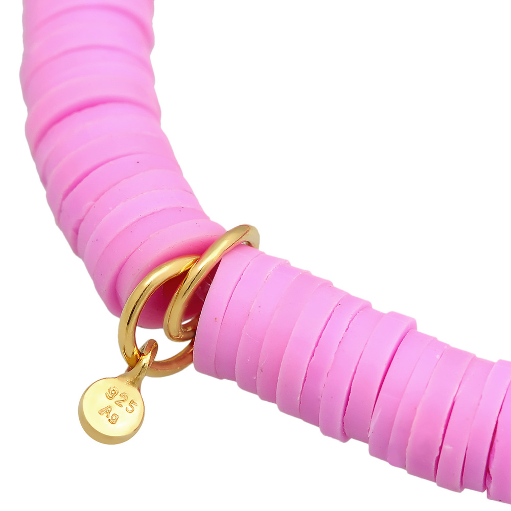 Elli Elli Bracelet Femmes tendance perles multicolores avec coquillage en argent sterl Bracelet