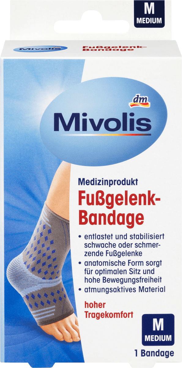 Fußgelenk-Bandage M, 1 St