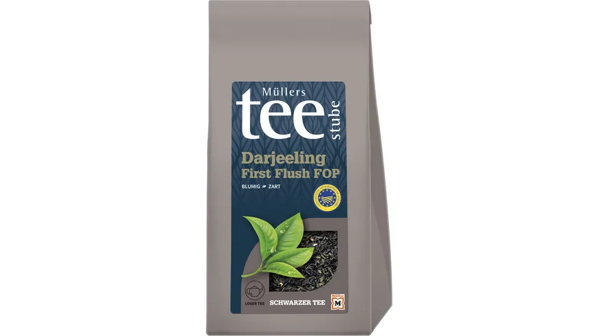 Müllers Teestube Schwarzer Tee Lose Darjeeling First Flush FOP 150 g