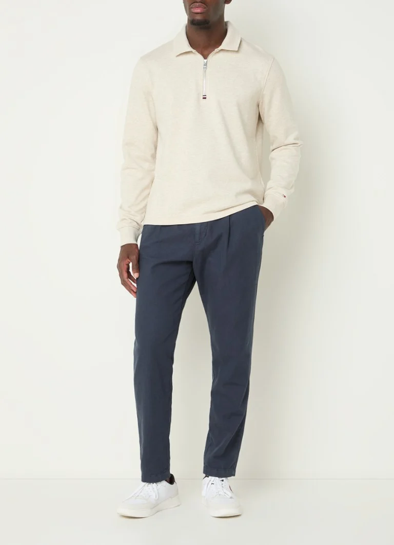 Tommy Hilfiger Terry fine-knit sweater with half zip
