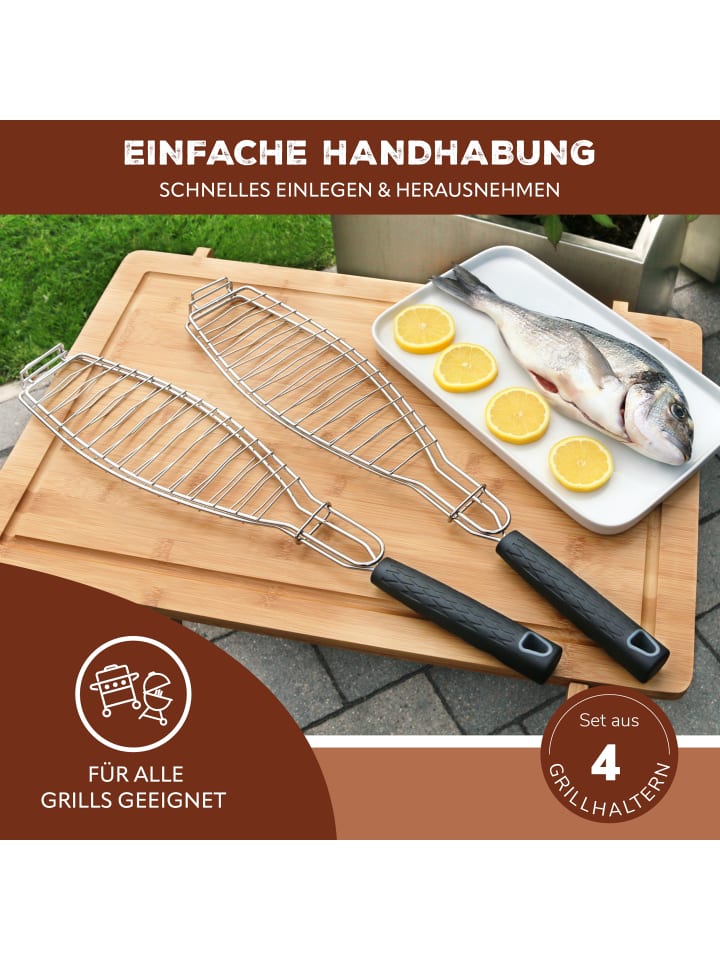 bremermann 4-er-Set Fisch-Grillhalter günstig kaufen onesize