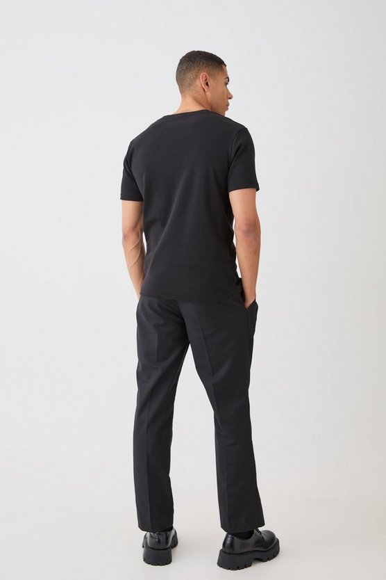T-Shirt mit PU-Tasche