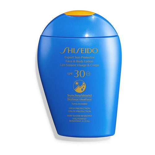 Shiseido Expert losjon za sončenje za obraz in telo SynchroShield SPF 30 150 ml