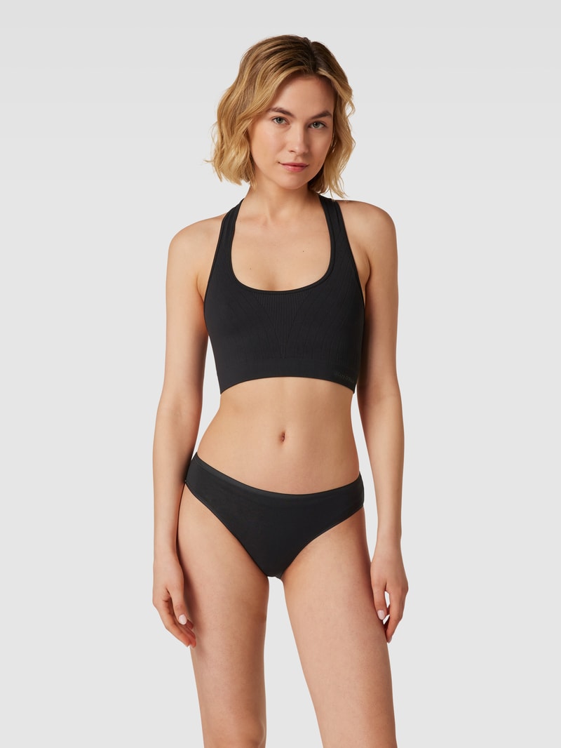 Sport-BH mit Racerback in schwarz