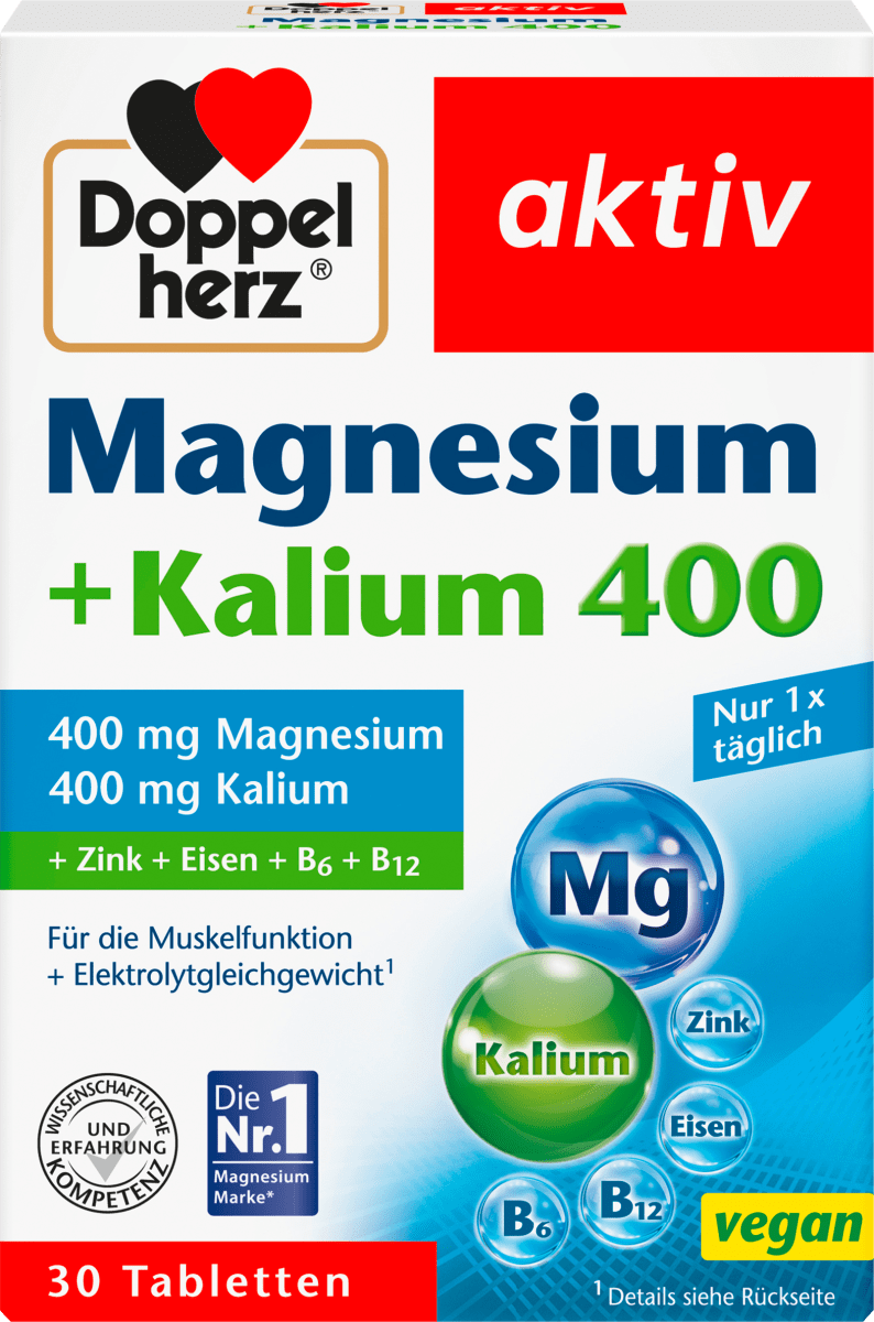 Magnesium 400 + Kalium 30 St., 60 g