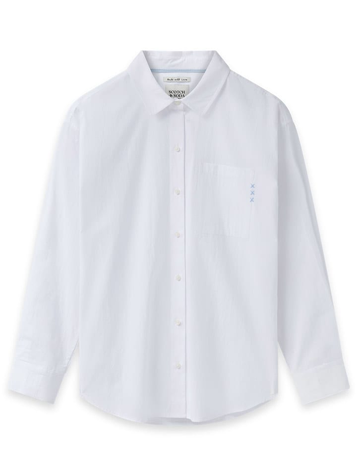 Scotch & Soda Hemd in Weiß günstig kaufen