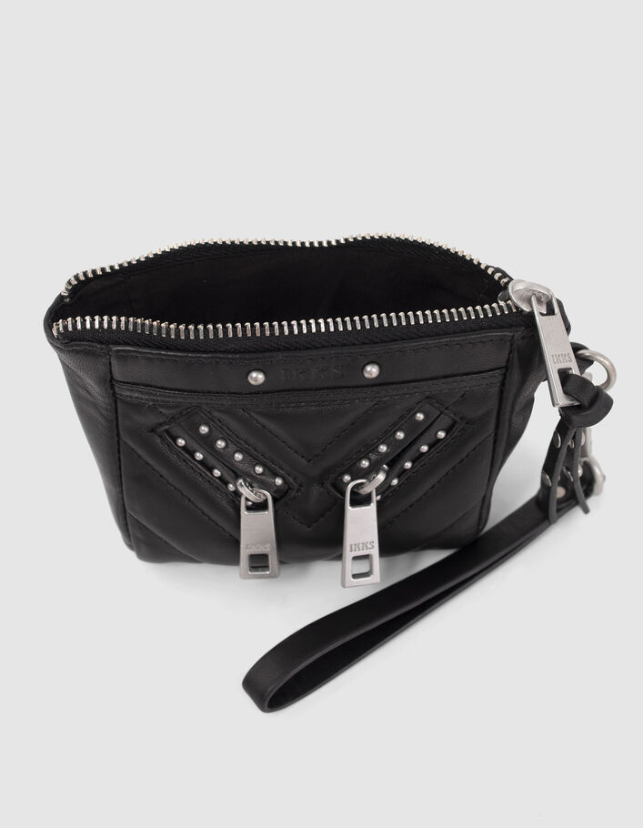 Mini trousse 1440 Toy Rock noire cuir Femme