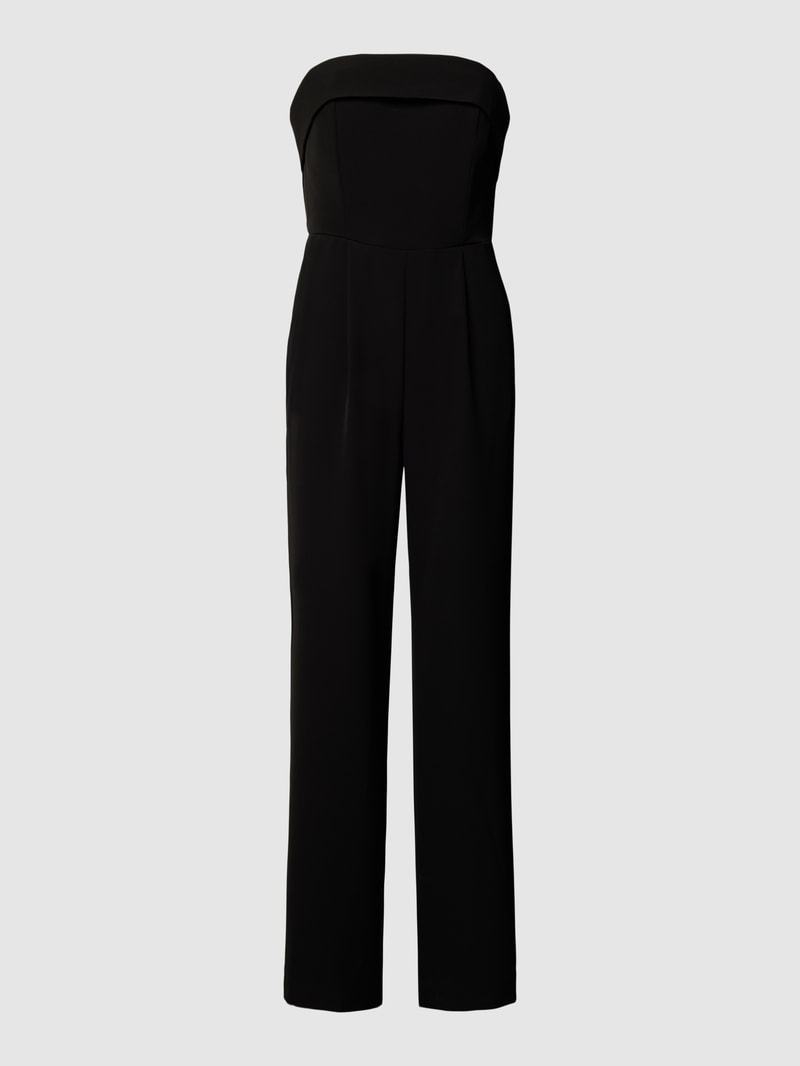 Off-Shoulder-Jumpsuit mit Bundfalten Modell 'VINELLE' in schwarz