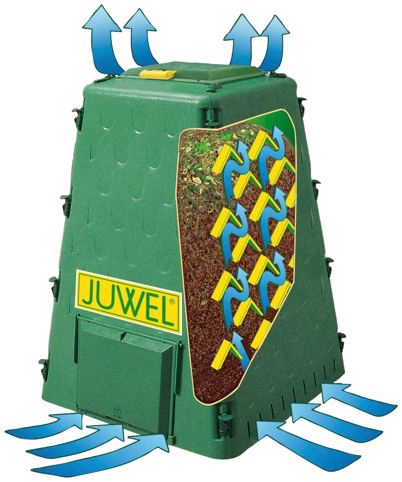 Juwel Thermokomposter Aeroquick 420, BxTxH: 80x80x106 cm, 420 l