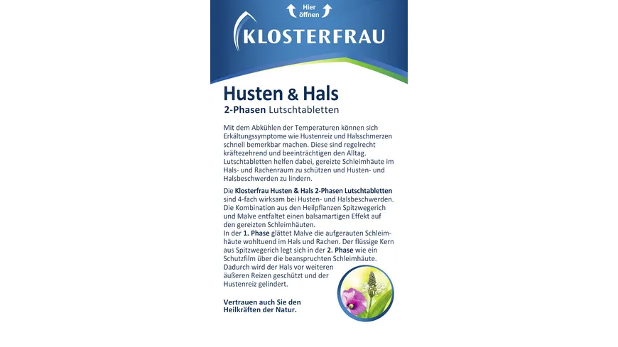 Klosterfrau Broncholind Husten & Hals Lutschtabletten 20 Stk