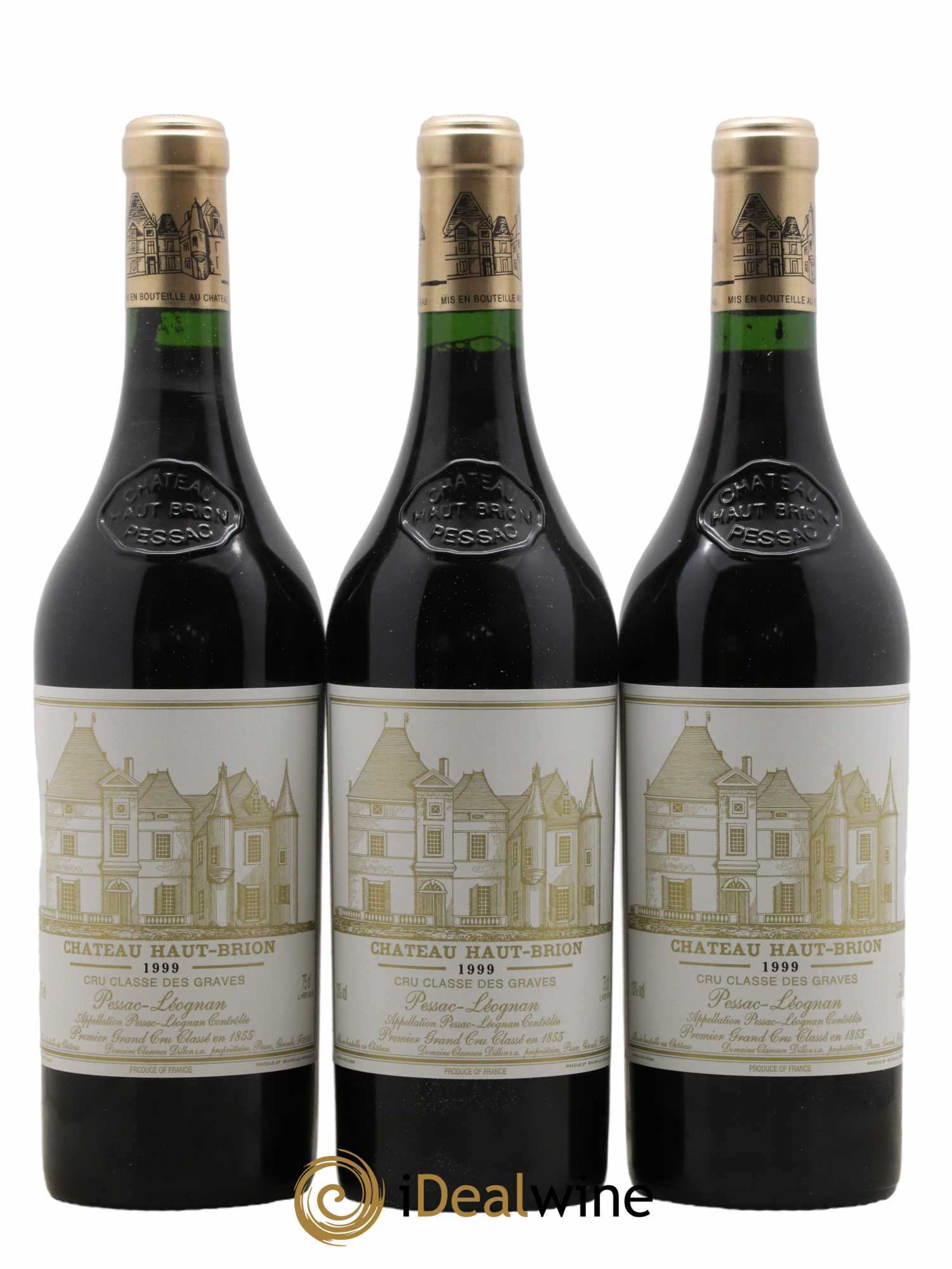 Château Haut Brion 1er Grand Cru Classé  1999 - Lot de 12 Bouteilles
