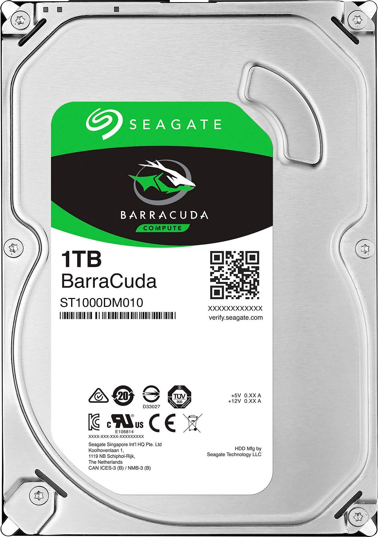 Seagate BarraCuda interne HDD-Festplatte (1 TB) 3,5
