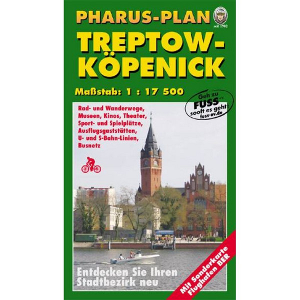 Pharus-Plan Treptow-Köpenick - Wanderkarte