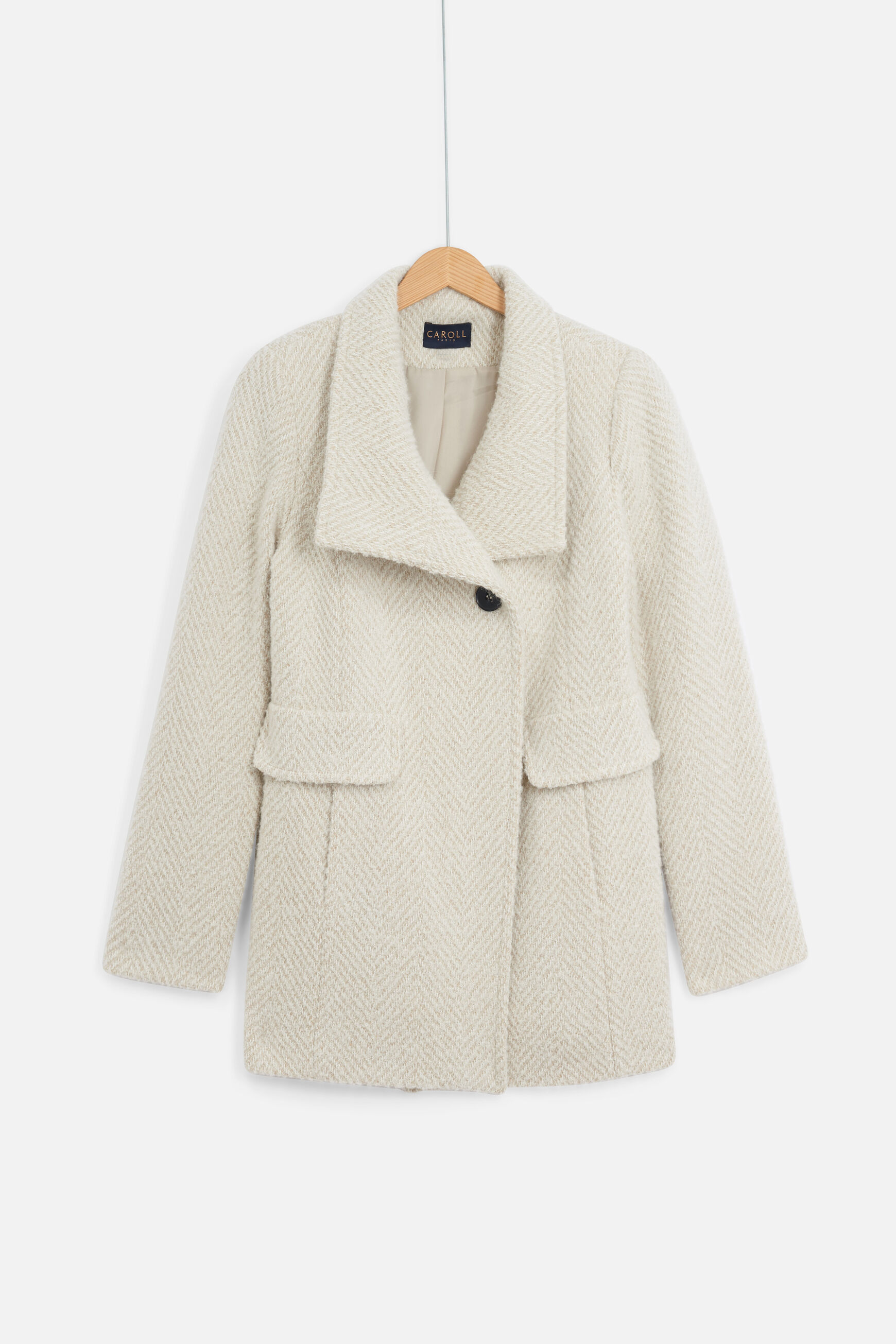 manteau ali ivoire femme