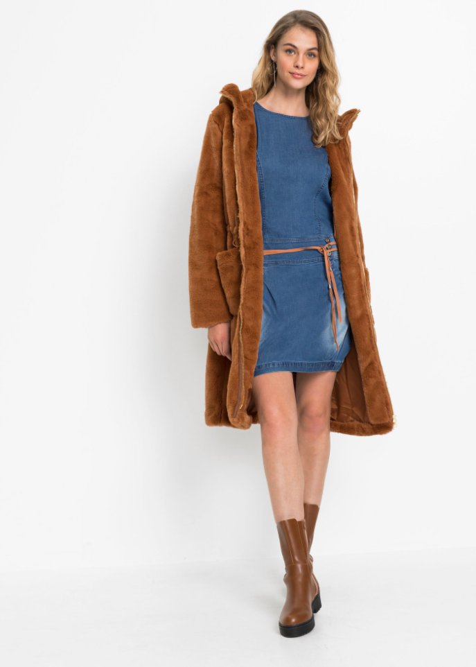 Jeanskleid mit Gürtel