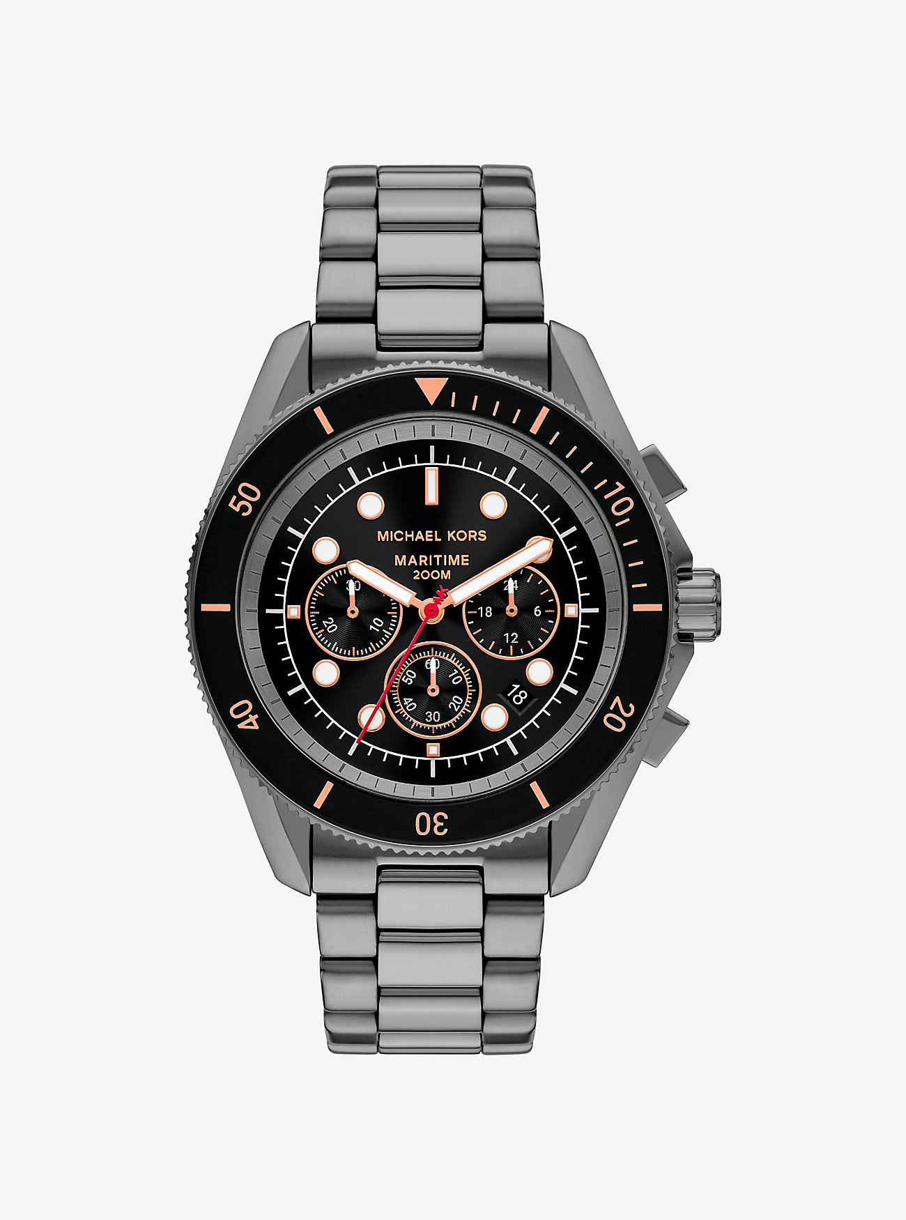 Overdimensjonert maritim klokke i gunmetal – GUNMETAL