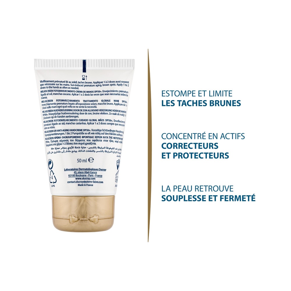 Ducray DUCRAY MELAS  MAINS SPF50 Crème mains