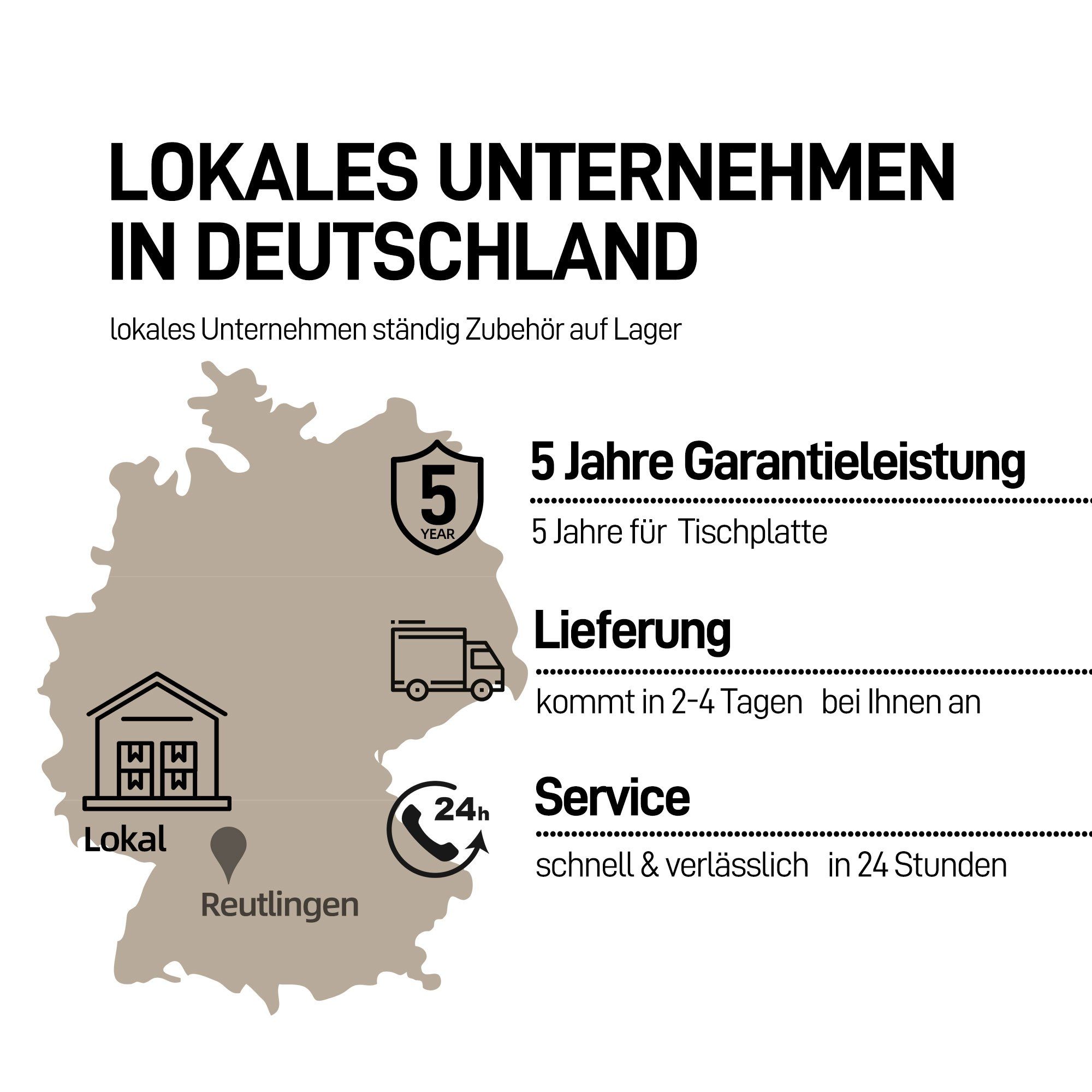 ERGOFINO Arbeitsplatte Tischplatte (Schwarz, Weiß oder Buche, 140x80 cm, 160x80 cm, 180x80 cm), DIY Schreibtischplatte Bürotischplatte