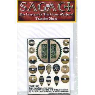 SAGA: Mutatawwia Banner & Shield Transfers for 4pt Warbands