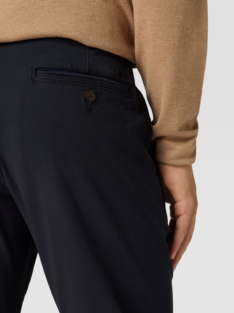 Super Slim Fit Chino mit Handytasche in marineblau