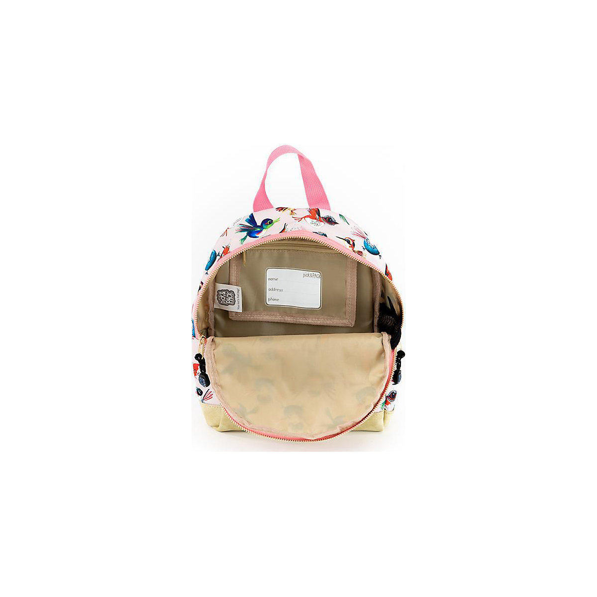 Kinderrucksack XS Birds Soft Pink