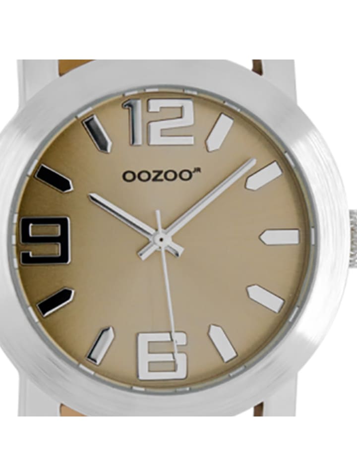 Oozoo Analog-Armbanduhr Oozoo JR braun, beige mittel (ca. 38mm) günstig kaufen onesize