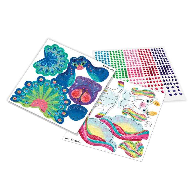 Coffret Animaux déco 3D Diams Fantastiques Crea lign'