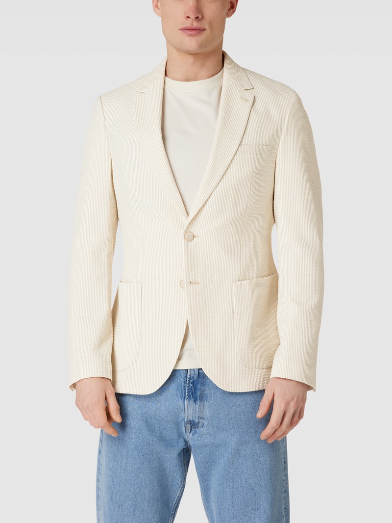 Sakko mit Strukturmuster in beige