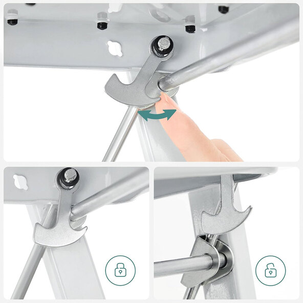Klapptritt GSL03WT mit 3 Stufen, weiß