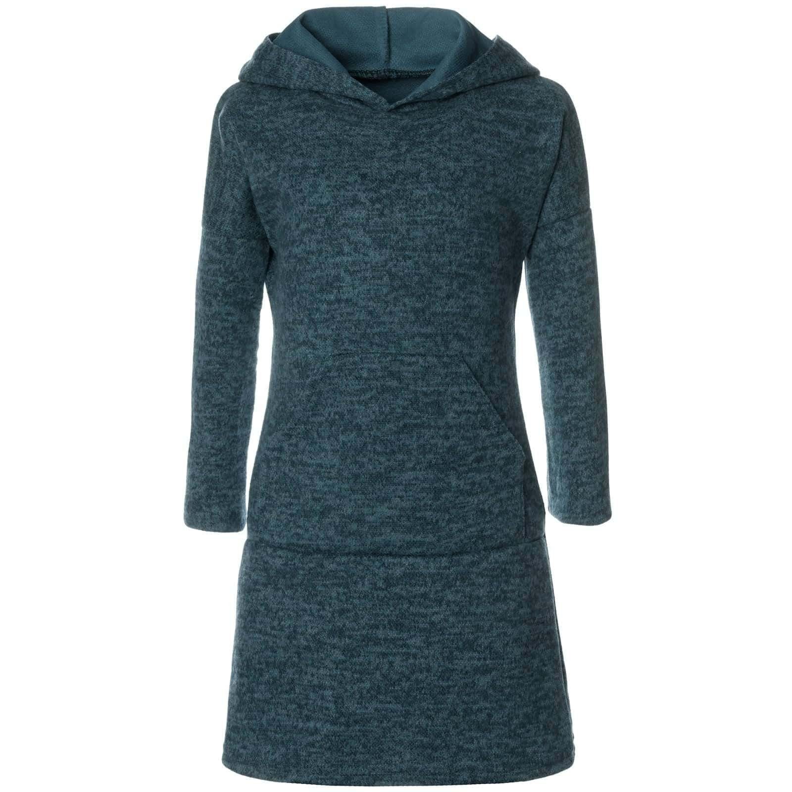 BEZLIT Blusenkleid Mädchen Pullover-Kleid mit Kapuze (1-tlg) Kängurutasche