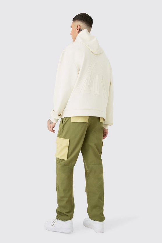 Tall kastiger Oversize Scuba Hoodie
