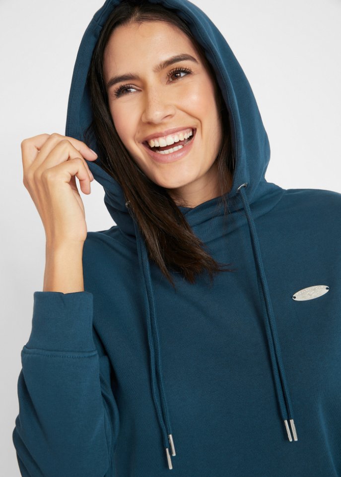 Sweatkleid mit Kapuze