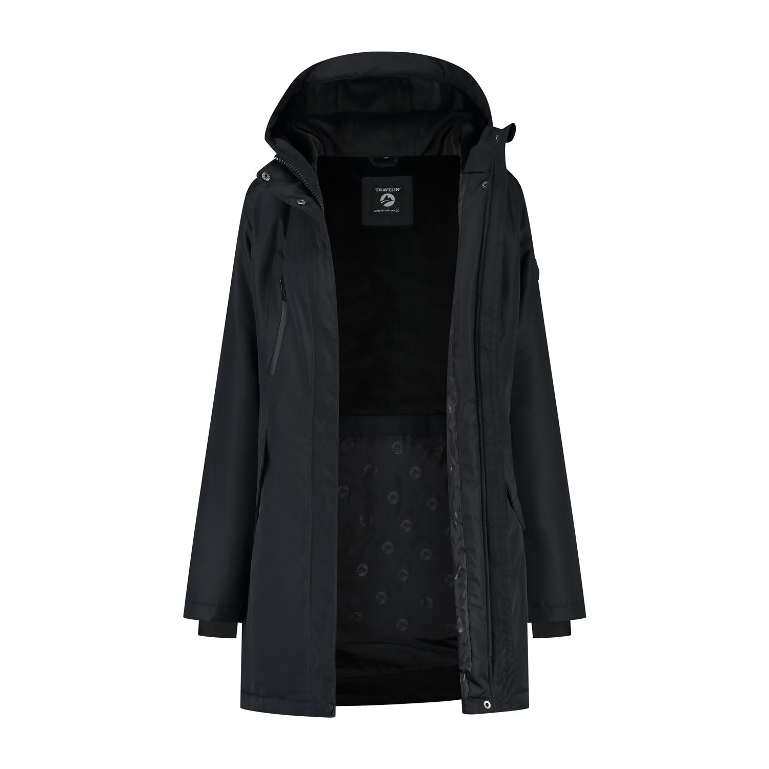 Travelin' Berrit Black Damen Jacke