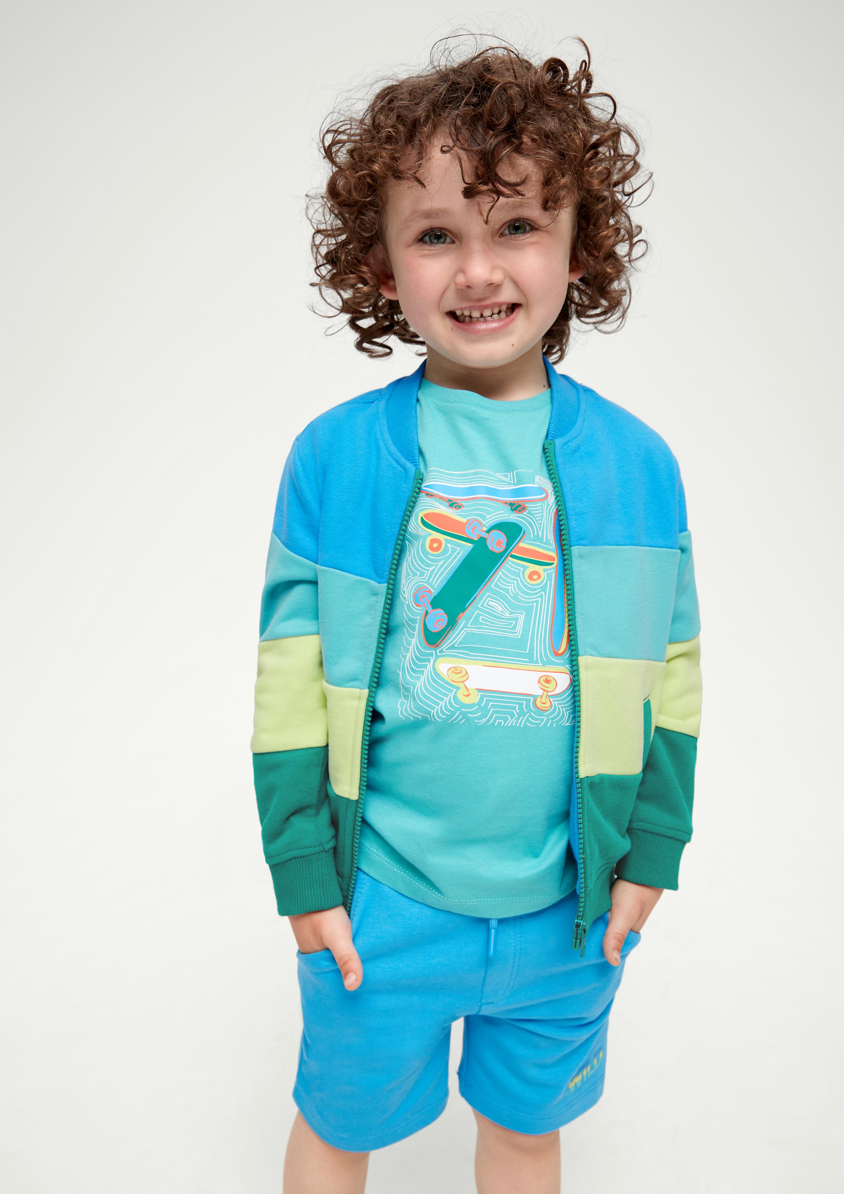 Sweatjacke im Colour Blocking  2130668-6431
