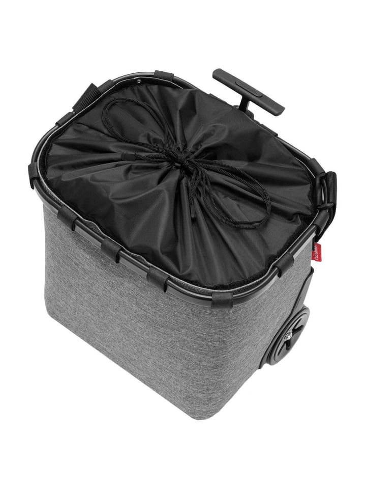 Reisenthel carrycruiser - Einkaufstrolley 47.5 cm (frame raffia black) in twist silver günstig kaufen onesize