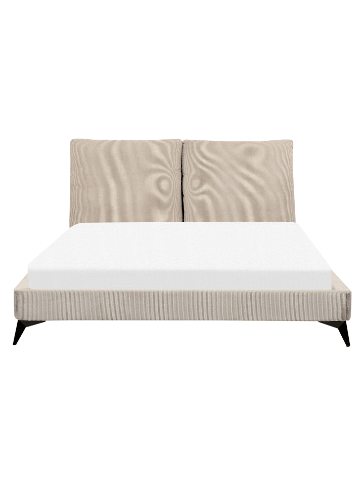 Beliani Doppelbett MELLE in Beige - (W) 175 x (H) 98 x (L) 240 cm günstig kaufen onesize